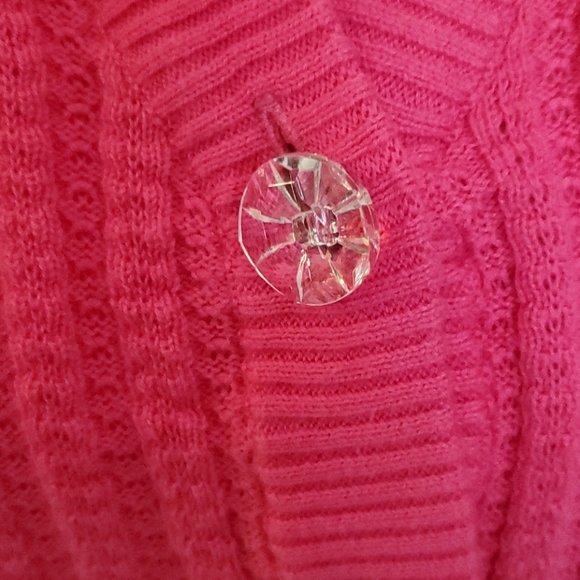 Josephine petite pink SS Size PM Cardigan sweater - Picture 2 of 6